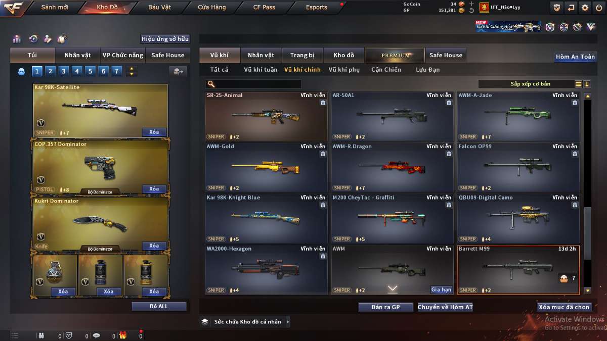 shop acc cf uy tin gia re
